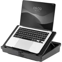 Famanu - Verticale laptopstandaard aluminium met 3 sleuven ruimtebesparend voor MacBook en laptops