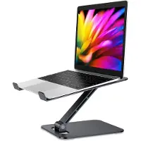 Famanu - Laptopstandaard verstelbaar tot 100 cm hoogte geschikt voor kantoor podium of DJ-studio