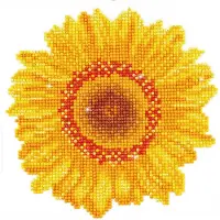 Diamond Dotz Zonnebloem - Diamond Painting - 3.257 Dotz - 20x20 cm