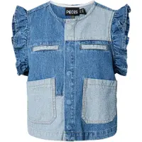 Pieces Blouse 'PCFie' blauw / blauw denim