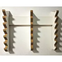 Moliland Serie - Wandkapstok Jeżyk - 21 Haken - MDF - Wit