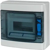 Eaton Power Quality AP verdeelpaneel, IP65, UV-bestendig, 1-rij, 8 modules (IKA-1/8-ST-UV)