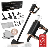 FLOWSTEAM Luxe Stoomreiniger - 13 Opzetstukken - 120° Stoom – Tapijtreiniger – Vlekkenreiniger – Handstomer – 5M Snoer - Inclusief 2 Microvezeldoekjes