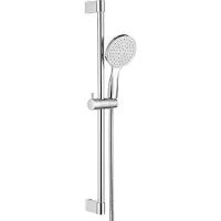 Famanu douchestangset met handdouche - 75 cm, in hoogte verstelbaar, roestvrij staal, chroom