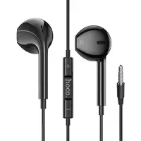 Hoco Bedrade Koptelefoon Jack 3,5mm microfoon Bediening Helder Geluid 1,2m zwart