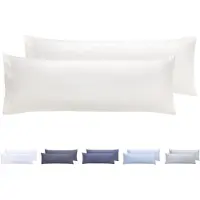 Famanu – Set van 2 kussenslopen - microvezel - extra zacht - hypoallergeen - set van 2 - 90 x 40 cm - beige