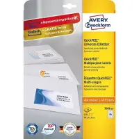Avery Zweckform Etiket Avery 3666-10 38x21.2mm wit 650 stuks - 2 stuks