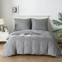 Famanu – Dekbedovertrekset 135 x 200 cm 2-delig superzacht grijs