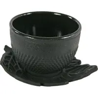 COSY&TRENDY TheeSet - 150 ml - Zwart- 2 x Kop En Schotel