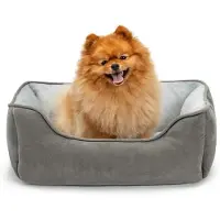 Markenlos hondenbed 2-in-1 met comfortabele instap - 60 x 50 cm