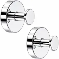 BOTC handdoekhaakjes - haken - Handdoekhouder Met Zuignappen - RVS - Set van 2 - Ø 60 mm - Zilver