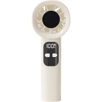 VHV -Draagbare Handventilator - Krachtige Turboventilator met 100 Snelheden en Digitaal Display - USB Oplaadbare Hogesnelheidsventilator voor Kantoor, Slaapkamer en Festival - Mini Ventilator - Wit