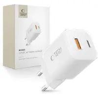 Tech-Protect Ncm33W netoplader met 2 poorten, PD33W/QC3.0 - Wit
