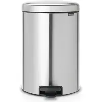 Brabantia NewIcon Pedaalemmer 20 Liter Mat Staal