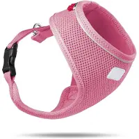 Markenlos Basic luchtige hondentuig, lichtgewicht en ademend, roze, maat M