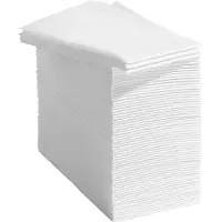 Famanu - Linnenlook Servetten – 50 stuks 30x43 cm – Herbruikbare Eco Servetten voor Diner en Bruiloft (Wit)