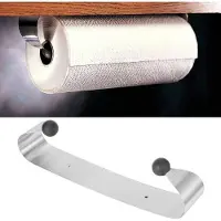 Famanu - Papieren handdoekhouder RVS Roll Paper Rack voor keuken badkamer onder kast