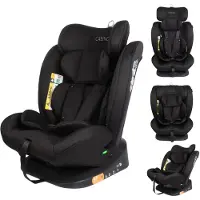 Cabino Solero Autostoel i-Size – Groep 0/1/2/3 – 40 tot 150 cm – Gordelbevestiging - Met Zitverkleiner – Zwart
