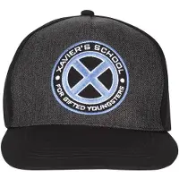 X-Men - Marvel Cap - Xavier Logo - zwart - Maat Standard