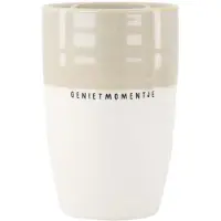 Zusss Mok L Genietmomentje Keramiek White / Sand