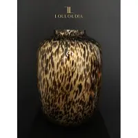 Vase the World Cheetah Gold L vaas