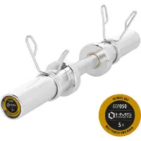 HMS Olympische Dumbbellstang met Veerclipsluiters - 50 mm - 50 cm