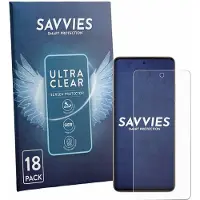 Savvies - Screenprotector voor Oppo A5i Pro - Folie Beschermfolie transparant 18 Stuks
