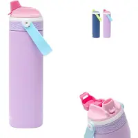 Kambukka Dupla Geïsoleerde Drinkfles 600 ml - 2-in-1 Waterfles - 100% Lekvrij - Lilac Puff
