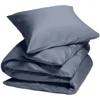 Yumeko Dekbedovertrek set Katoensatijn 140x220 Blauw - Eco, Bio & Fairtrade