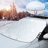 Famanu – Magnetische voorruithoes voor auto - vorst- en sneeuwbeschermer voor de voorruit - beschermt tegen ijs - stof en zon - opvouwbaar en eenvoudig te bevestigen - 197 x 128 cm