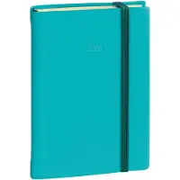 Famanu – Weekagenda 2025 meertalig 13 maanden met zijdeachtige blauwe kaft, royale schrijfruimte, duidelijke weekindeling en formaat 16 x 24 cm