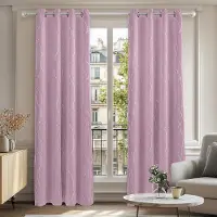 Famanu – Set van 2 verduisterende gordijnen, 140 x 175 cm, marineblauw, ideaal voor woonkamer en slaapkamer, met ringen