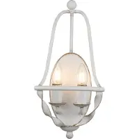 QUOIZEL LED Wandlamp Bradbury | 2X E14 Max 40W | Antique White