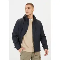 Camel active Softshelljack met afneembare capuchon - Maat menswear-36 - Donker blauw
