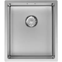 Pure.Sink Comfort RVS spoelbak, 34x40 cm, inbouwmodel, vlakke of opbouwmontage, model PCM3440-02