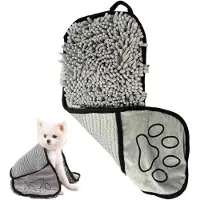 LONGZIMING -Hondendroogdoek - Huisdier Handdoek - Microfiber Doek - Super Absorberend - Snel Droog - Chenille Stof - Zacht Voor Vacht - Veelzijdig Gebruik - 1 Stuk