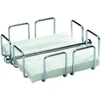 Aps Servetstandaard Wire - verchroomde servethouder - 19 x 19 x 6,5 cm