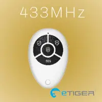 ETIGER XRC Afstandsbediening. Deze werkt op 433MHz eV Voor onze XL7 Alarmcentrale