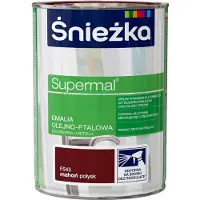 Sniezka Supermal - Olie-Alkyd Emaille - Mahonie Glans - 0.8L - Voor Hout & Metaal