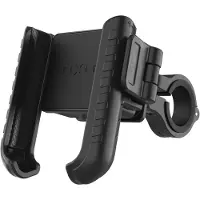 FIXED Bikee Anti-Shock Fietshouder Smartphone – Zwart – Telefoonhouder voor Fiets & Motor met Trillingsdemping