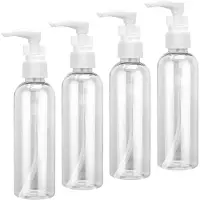 Famanu – Airless pompflessen 100 ml voor cosmetica en shampoo – Set van 4
