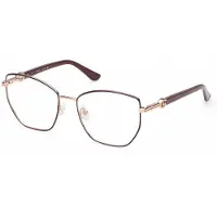 GUESS GU50312 Shiny bordeaux 54/17/140 WOMAN Brilmonturen