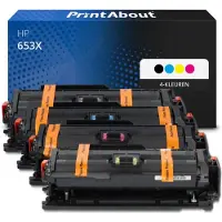 PrintAbout Huismerk HP 653X (CF320X) Toner 4-kleuren Multipack Hoge capaciteit