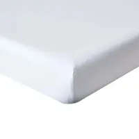 Homescapes Hoeslaken 120x190 cm – Wit – 100% Egyptisch Perkal Katoen – 200 TC