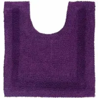 Homescapes toiletmat paars 50x55 cm gemaakt van 100% katoen