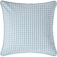 Homescapes Gingham katoenen kussenhoes 60 x 60 cm blauw