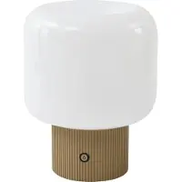 LUCANDE Tafellampe , Katrin Palme, dimbare, Beige, Woonkamer, Glas, Modern