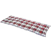 Homescapes Tuinbank Kussen – Geruit ("Macduff") – 3 Zitter Zitkussen – 143x42 cm – Katoen – Wasbaar – Comfortabel & Stijlvol