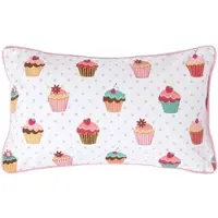 Homescapes Katoenen Cupcake Kussenhoes 30 x 50 cm