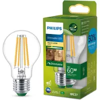Philips LED lamp E27 | Peer A60 | Ultra Efficient | Filament | 2700K | Dimbaar | 4W (60W)